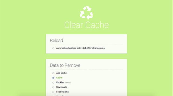 clear-cache-extension